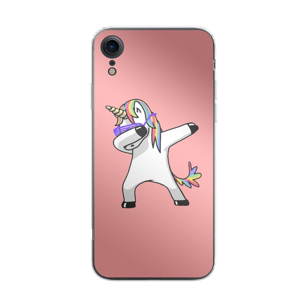 Unicorn Dabbing Pink iPhone XR Case