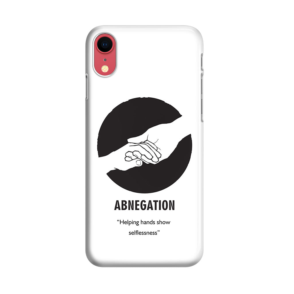 Abnegation Divergent Faction iPhone XR Case