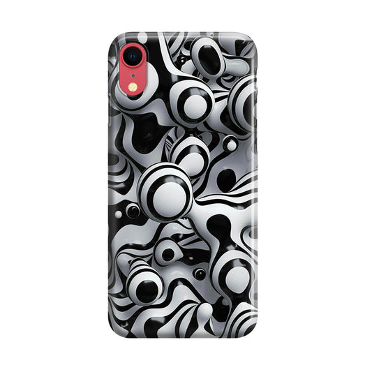 Abstract Art Black White iPhone XR Case