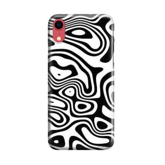 Abstract Black and White Background iPhone XR Case