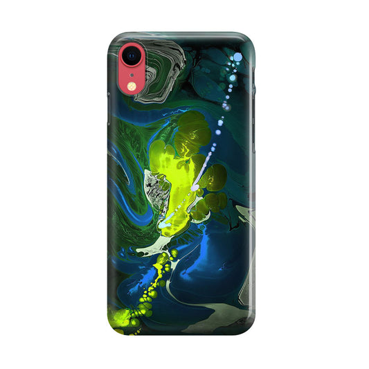 Abstract Green Blue Art iPhone XR Case