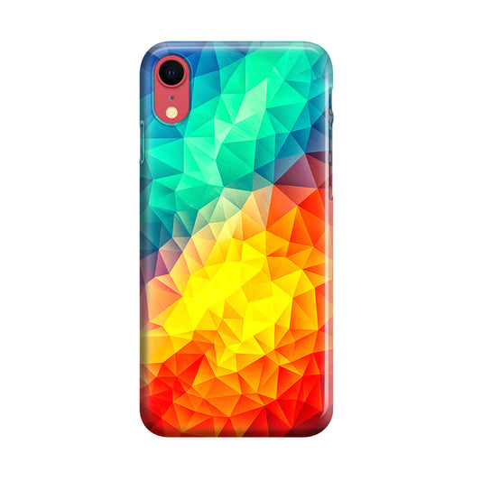 Abstract Multicolor Cubism Painting iPhone XR Case
