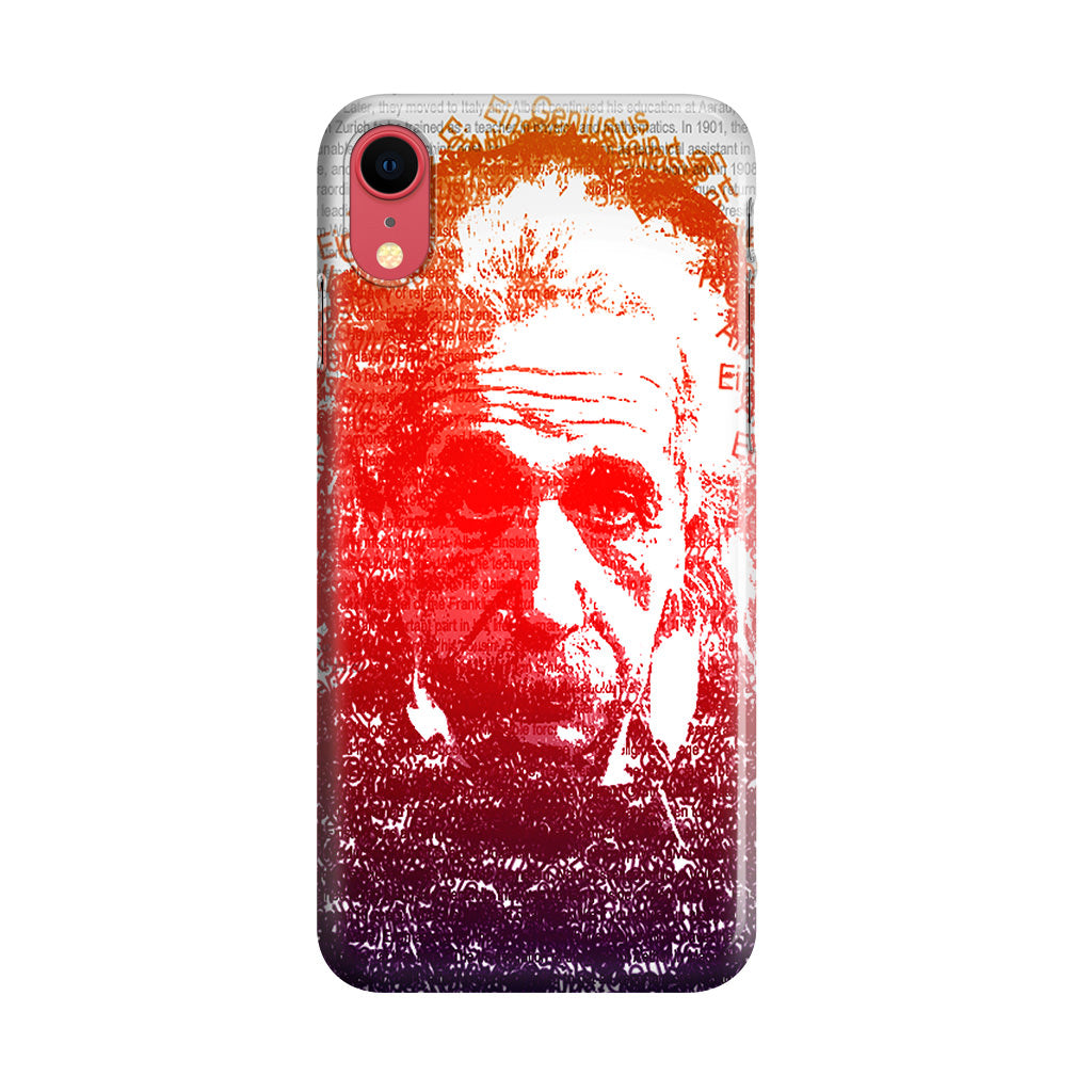 Albert Einstein Art iPhone XR Case