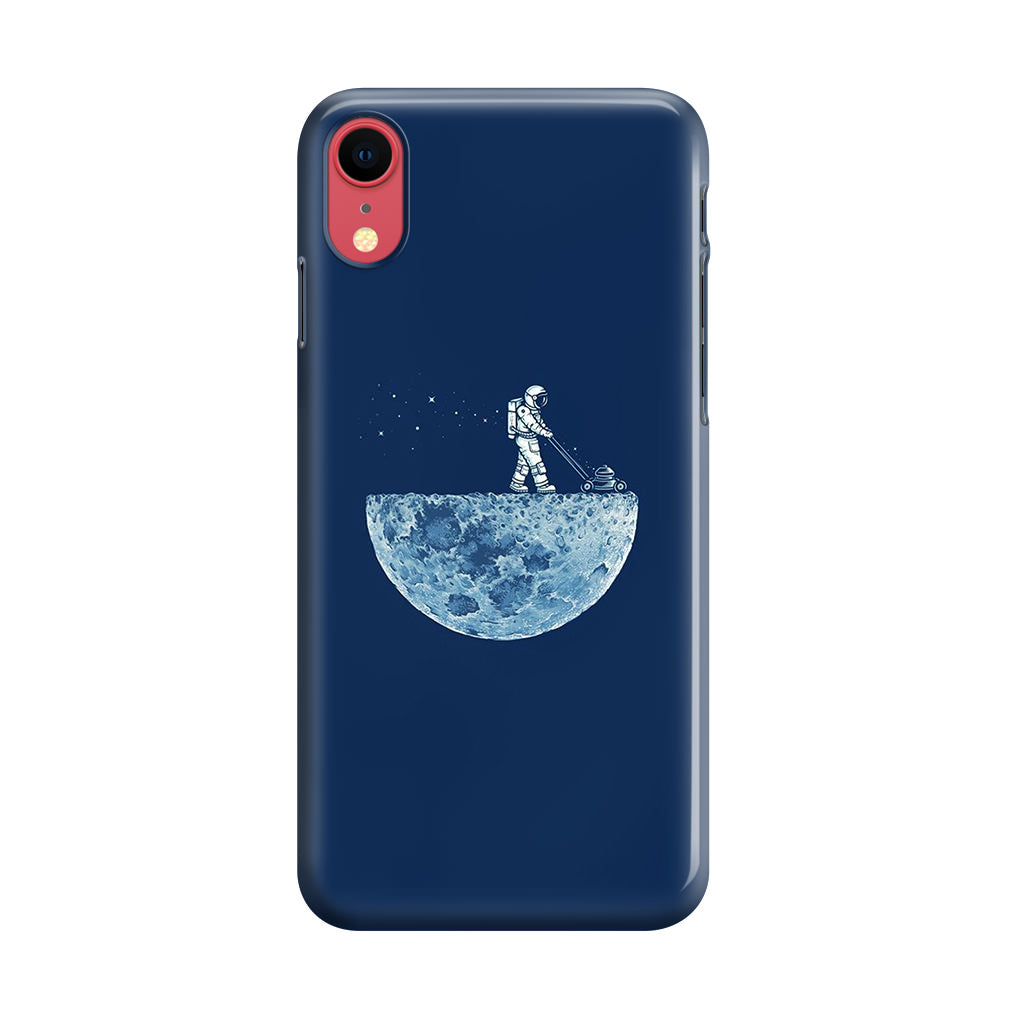 Astronaut Mowing The Moon iPhone XR Case