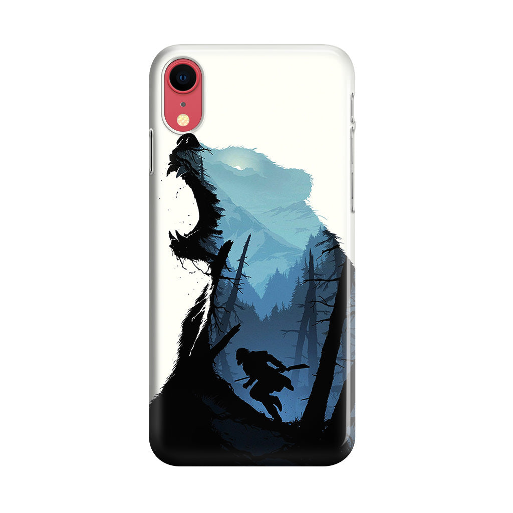 Bear Hunter Art iPhone XR Case