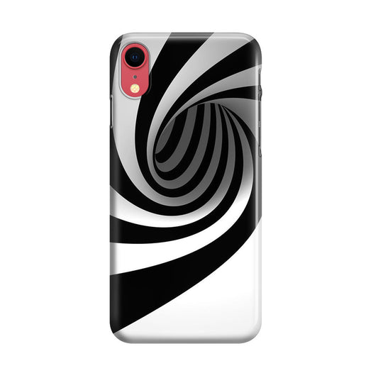 Black and White Twist iPhone XR Case