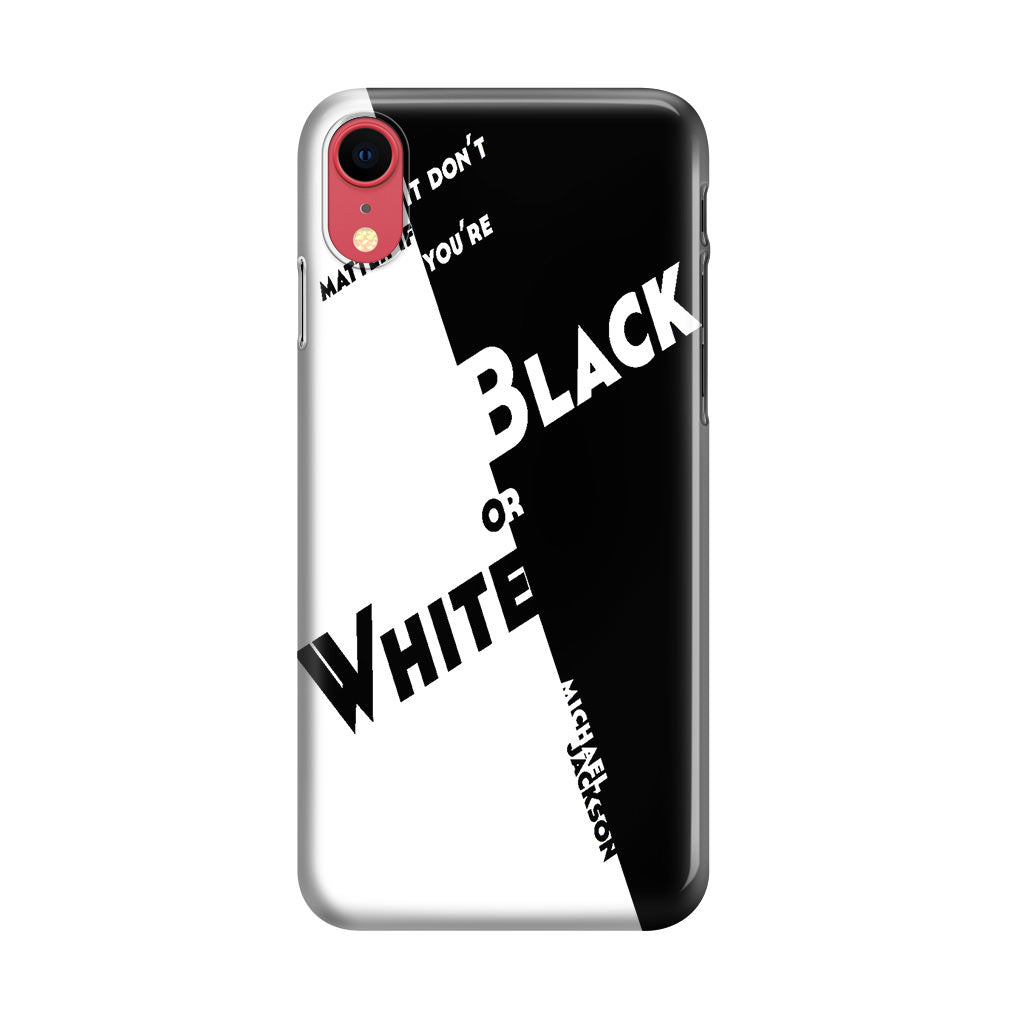 Black Or White Michael Jackson iPhone XR Case