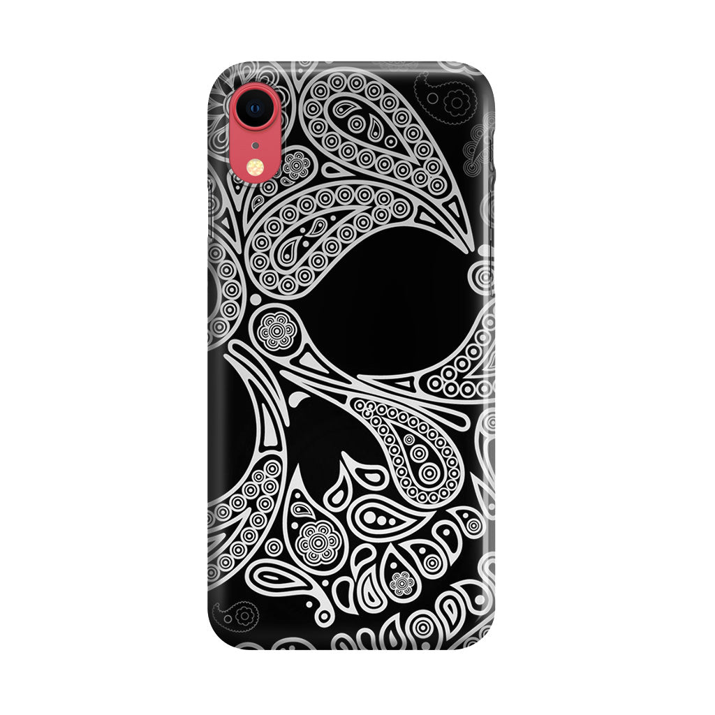 Black Skull iPhone XR Case