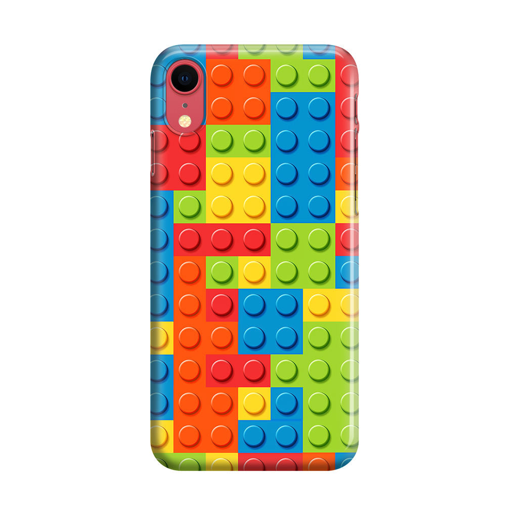 Blocks Rainbow Pattern iPhone XR Case