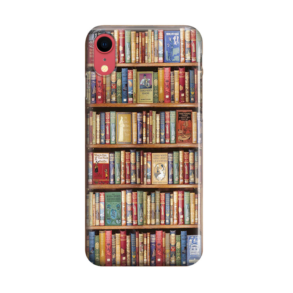 Bookshelf Library iPhone XR Case