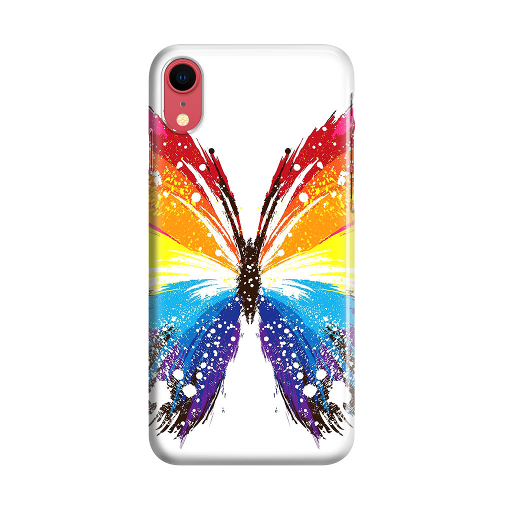 Butterfly Abstract Colorful iPhone XR Case