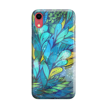 Colorful Art in Blue iPhone XR Case