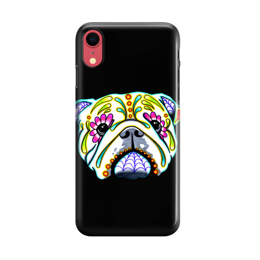 Colorful Bulldog Art iPhone XR Case