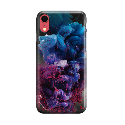 Colorful Dust Art on Black iPhone XR Case