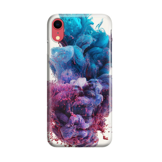 Colorful Dust Art on White iPhone XR Case