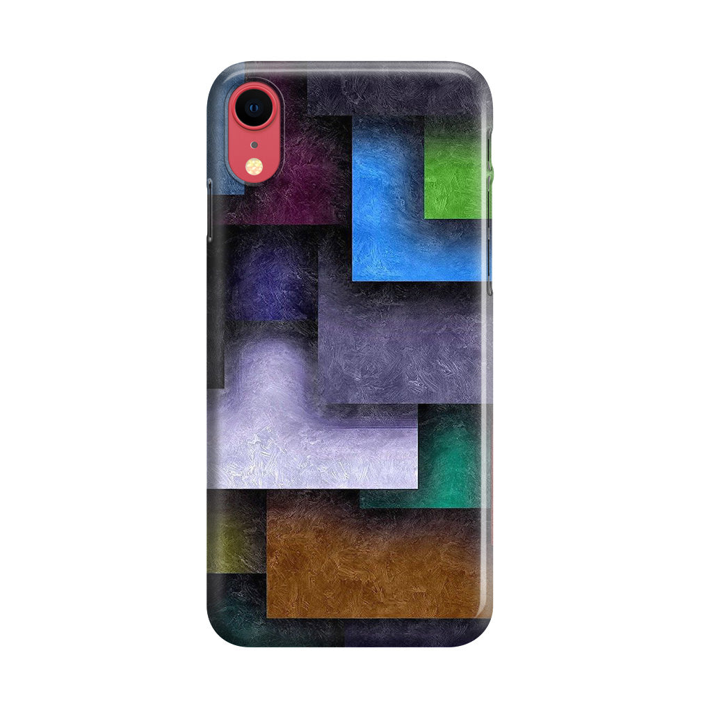 Colorful Rectangel Art iPhone XR Case