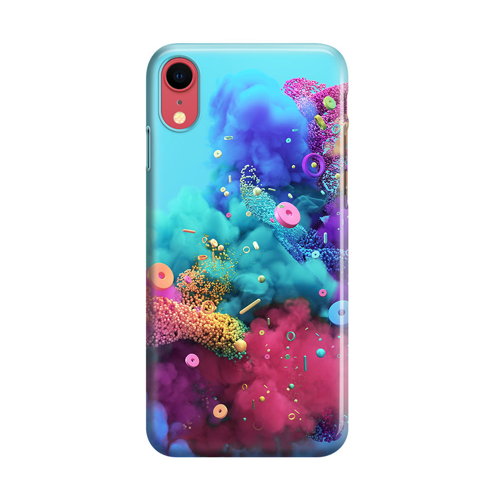 Colorful Smoke Boom iPhone XR Case