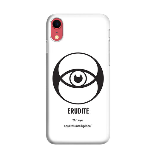 Erudite Divergent Faction iPhone XR Case