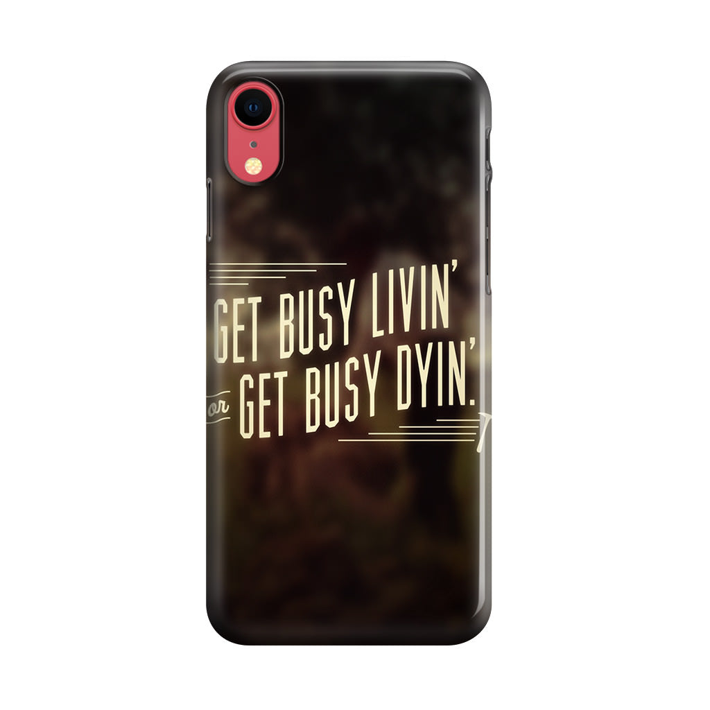 Get Living or Get Dying iPhone XR Case