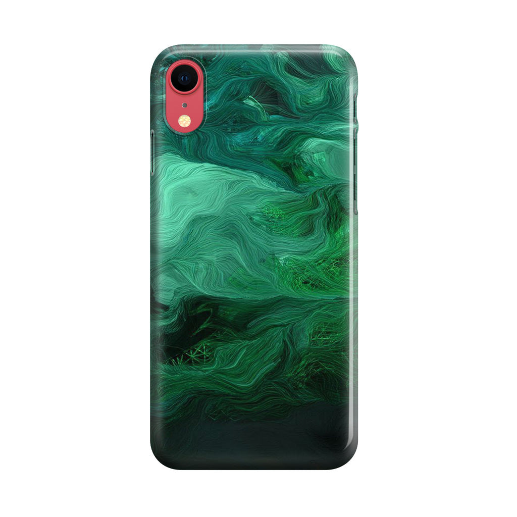 Green Abstract Art iPhone XR Case