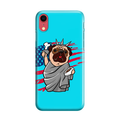 Independence Day Pug iPhone XR Case