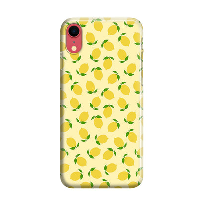 Lemons Fruit Pattern iPhone XR Case