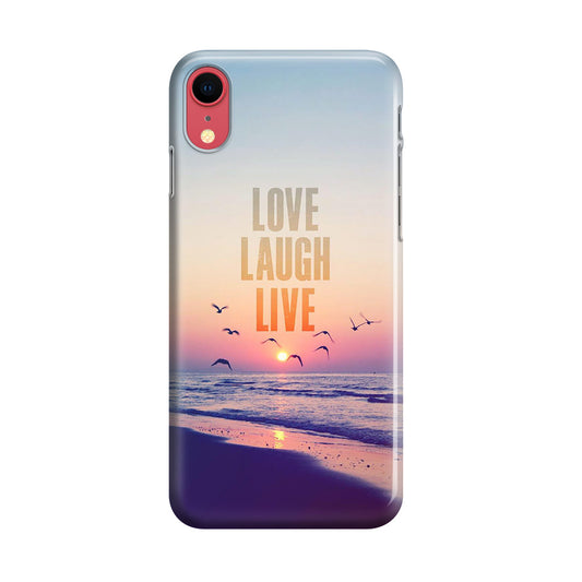 Love Laugh Live iPhone XR Case