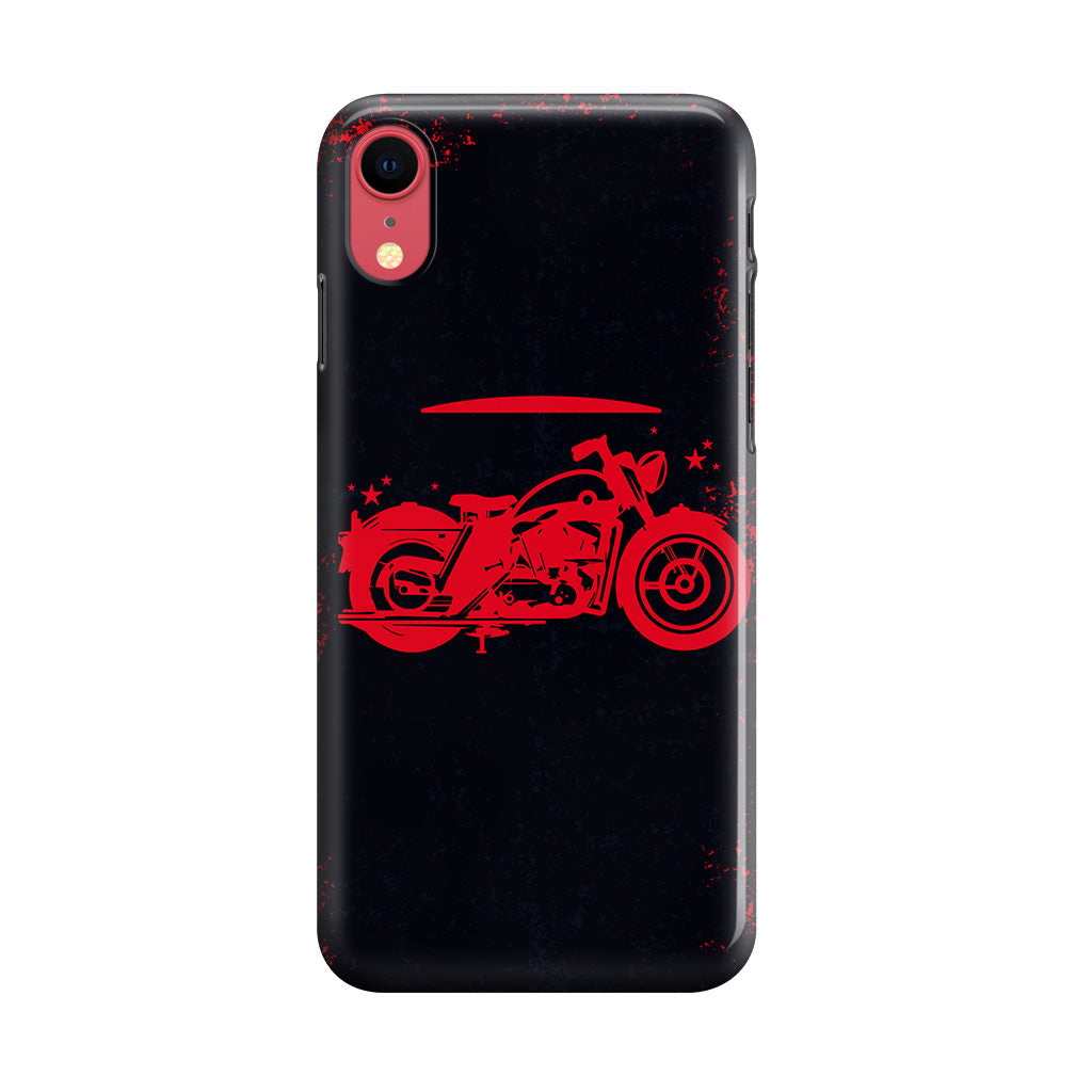 Motorcycle Red Art iPhone XR Case