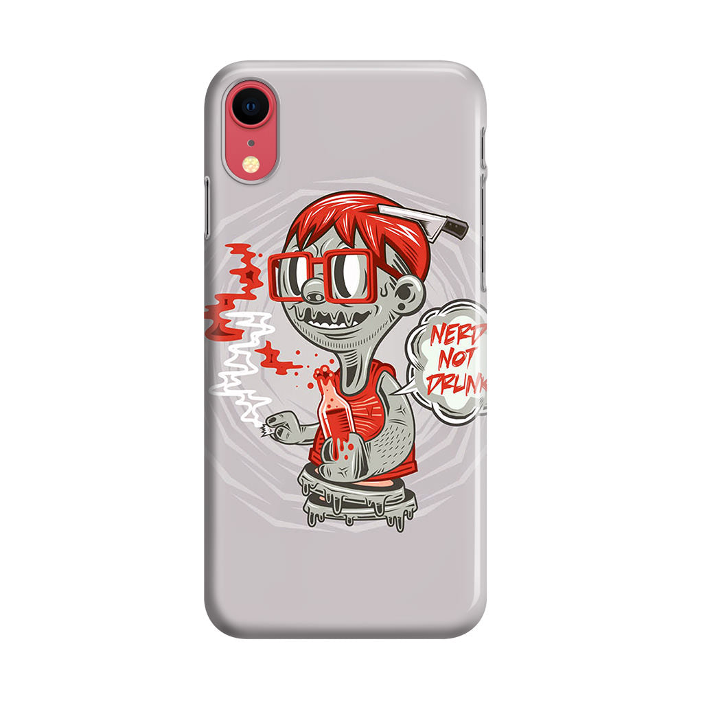 Nerd Not Drunk Zombie iPhone XR Case