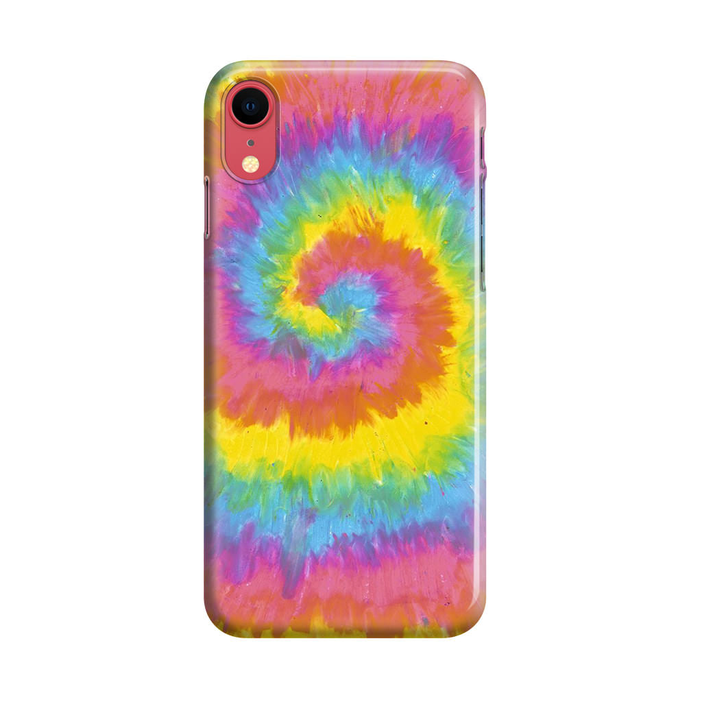 Pastel Rainbow Tie Dye iPhone XR Case