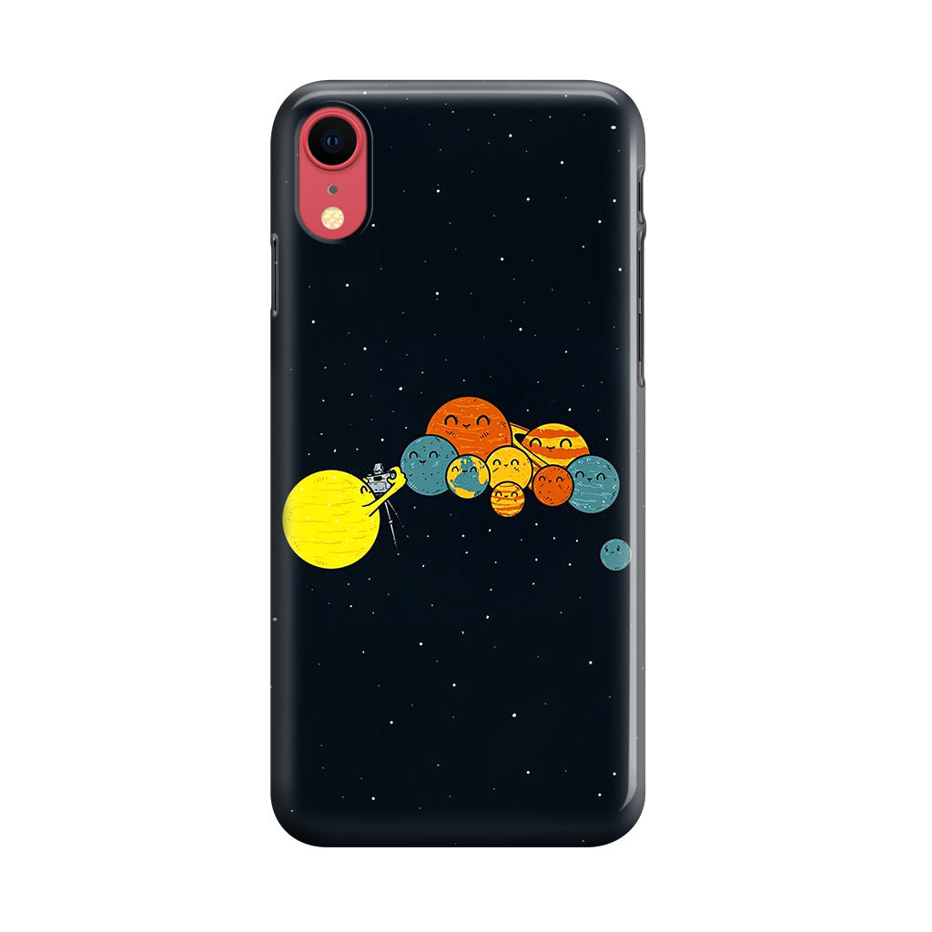 Planet Cute Illustration iPhone XR Case