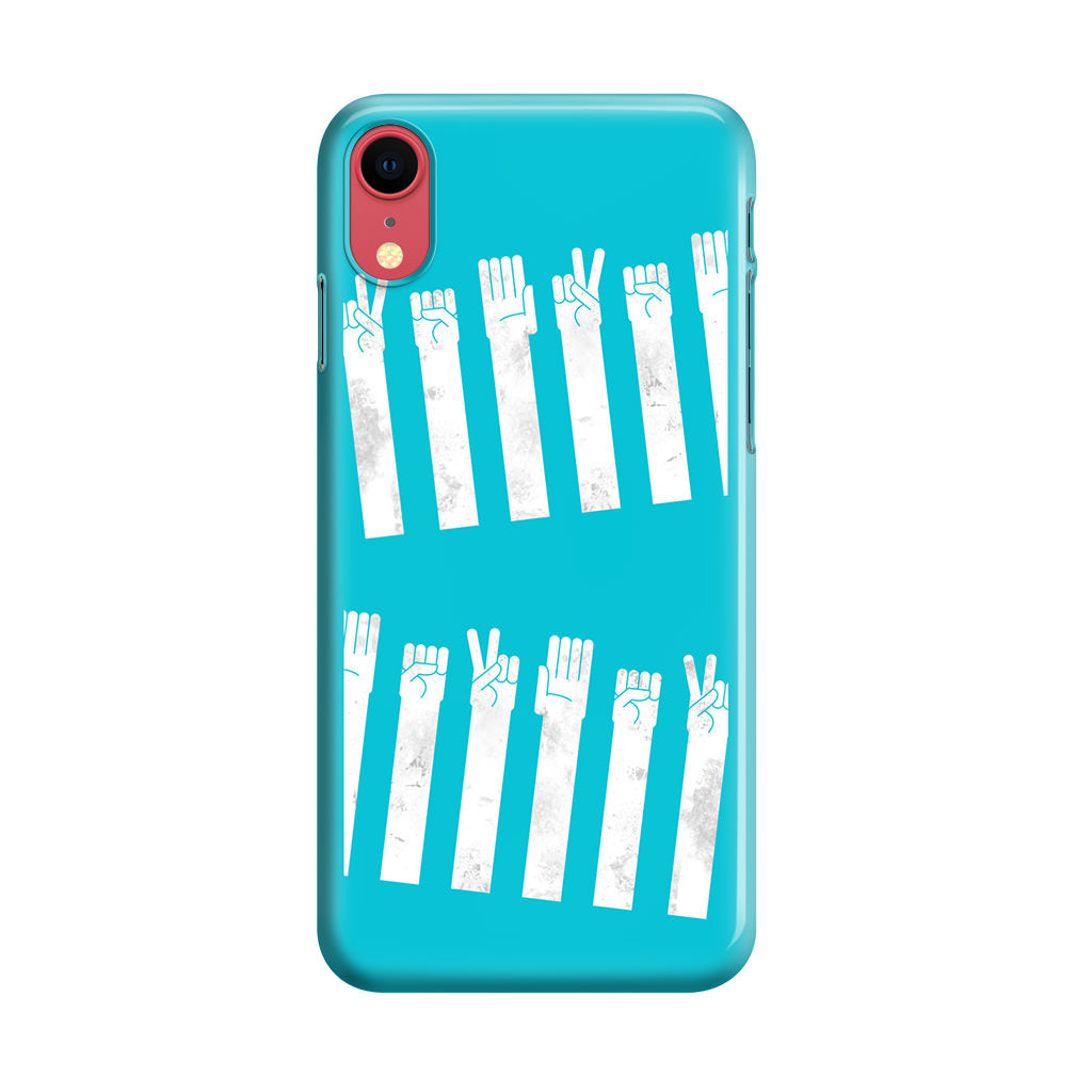 Rock–paper–scissors Zebra Crossing iPhone XR Case