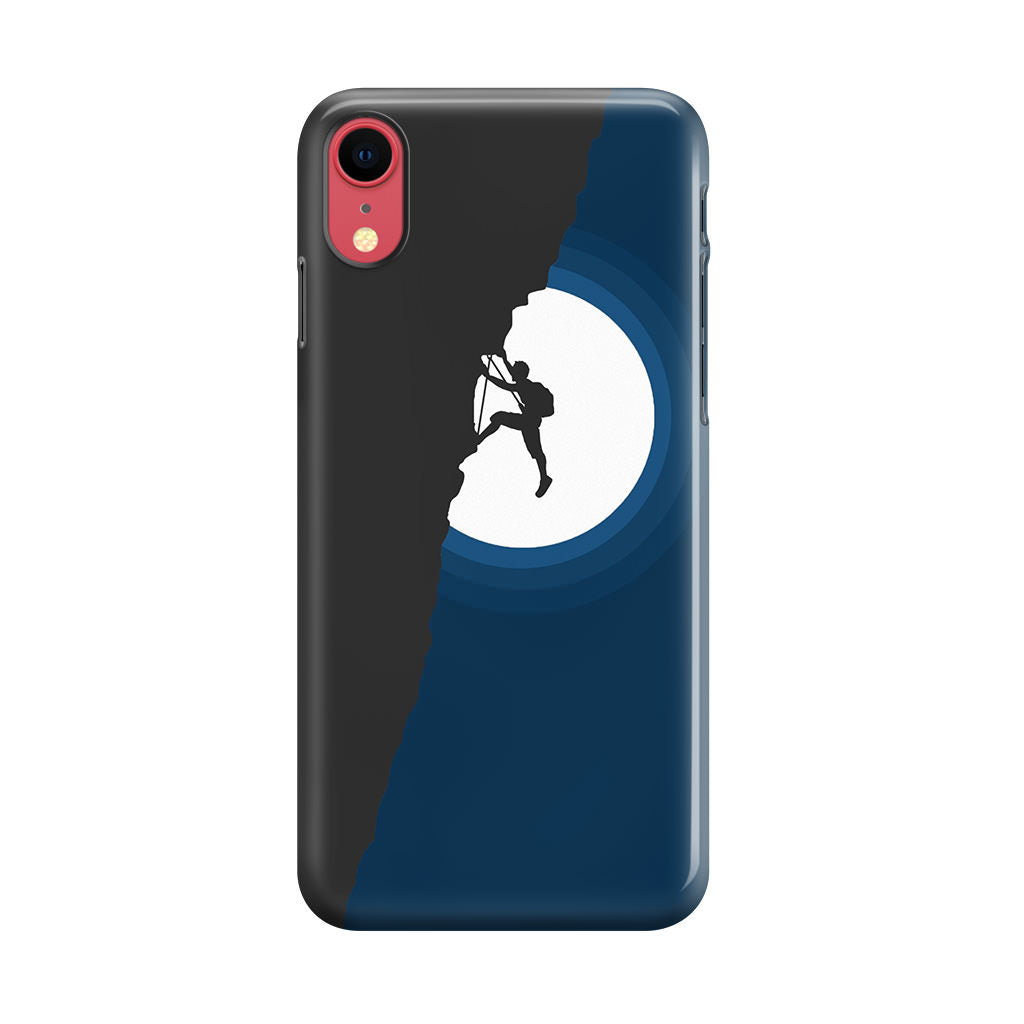 Silhouette of Climbers iPhone XR Case