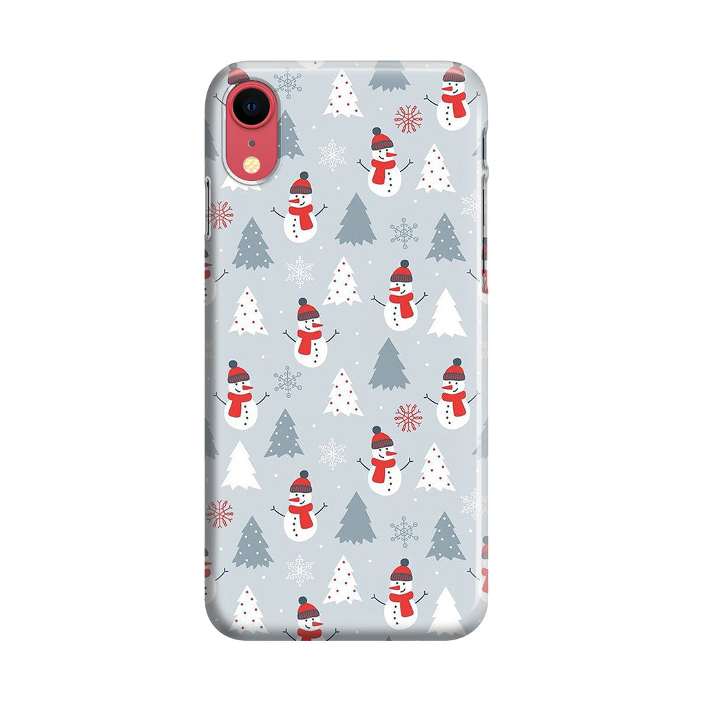 Snowmans Pattern iPhone XR Case