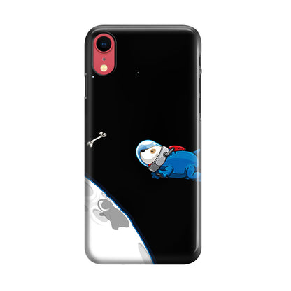 Space Dog Chasing A Bone iPhone XR Case