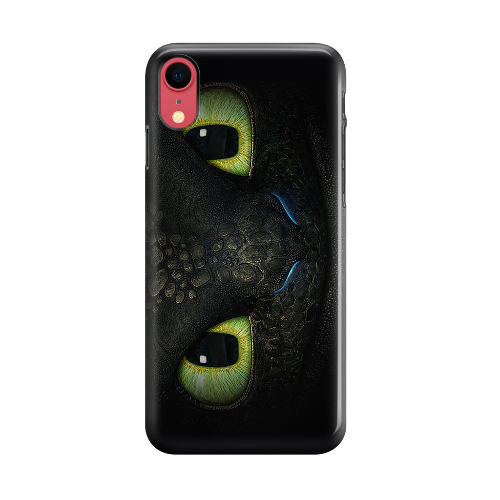 Toothless Dragon Eyes Close Up iPhone XR Case