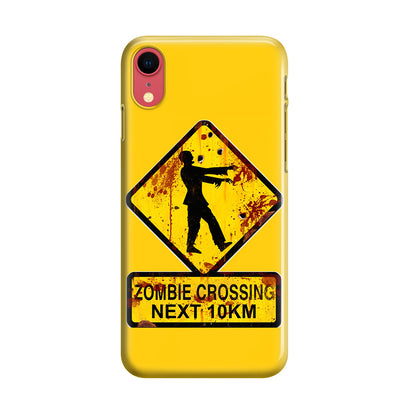 Zombie Crossing Sign iPhone XR Case