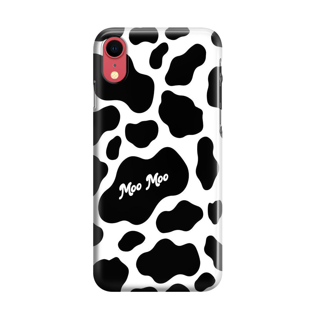 Moo Moo Pattern iPhone XR Case