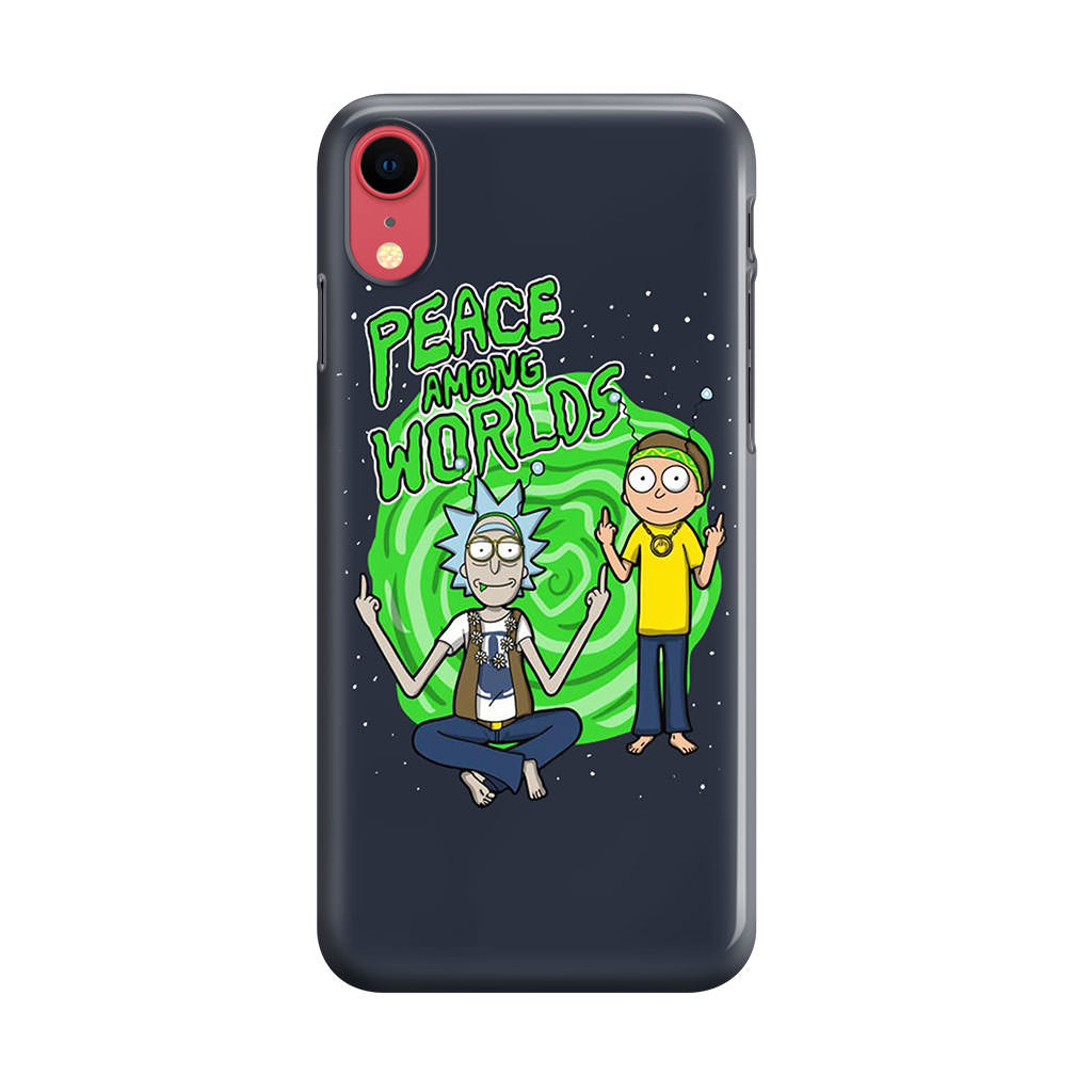 Rick And Morty Peace Among Worlds iPhone XR Case