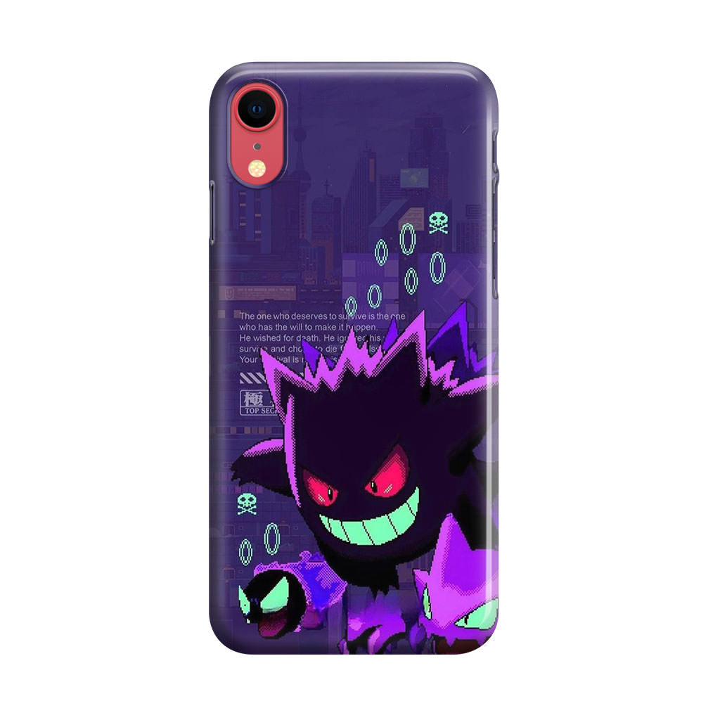 Gengar Pixel Art iPhone XR Case