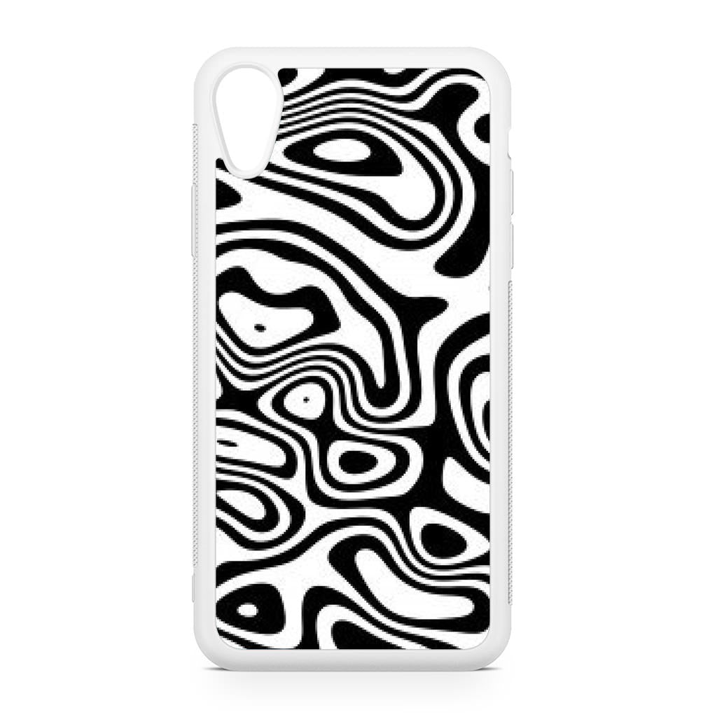 Abstract Black and White Background iPhone XR Case