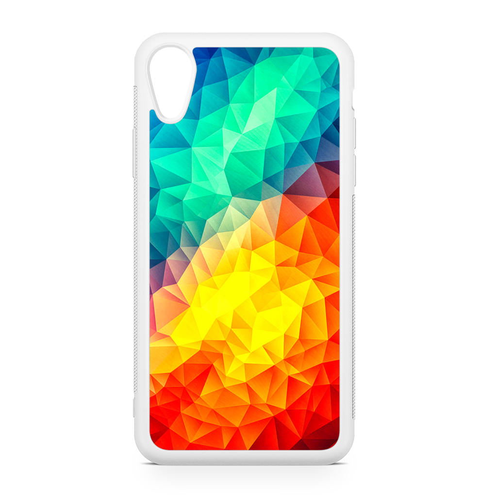 Abstract Multicolor Cubism Painting iPhone XR Case