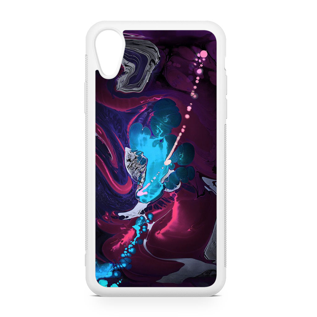 Abstract Purple Blue Art iPhone XR Case