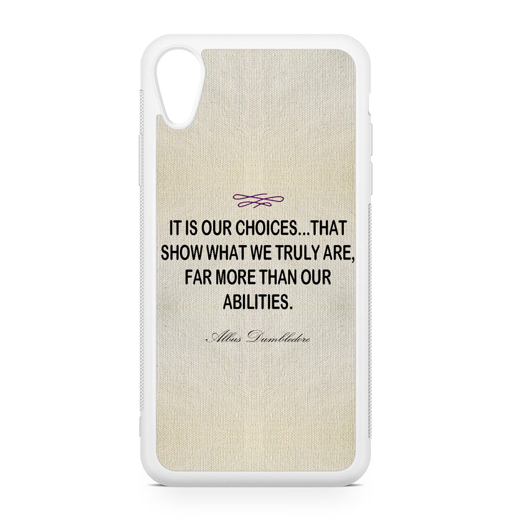 Albus Dumbledore Quote iPhone XR Case