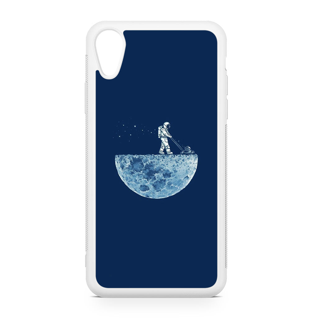 Astronaut Mowing The Moon iPhone XR Case