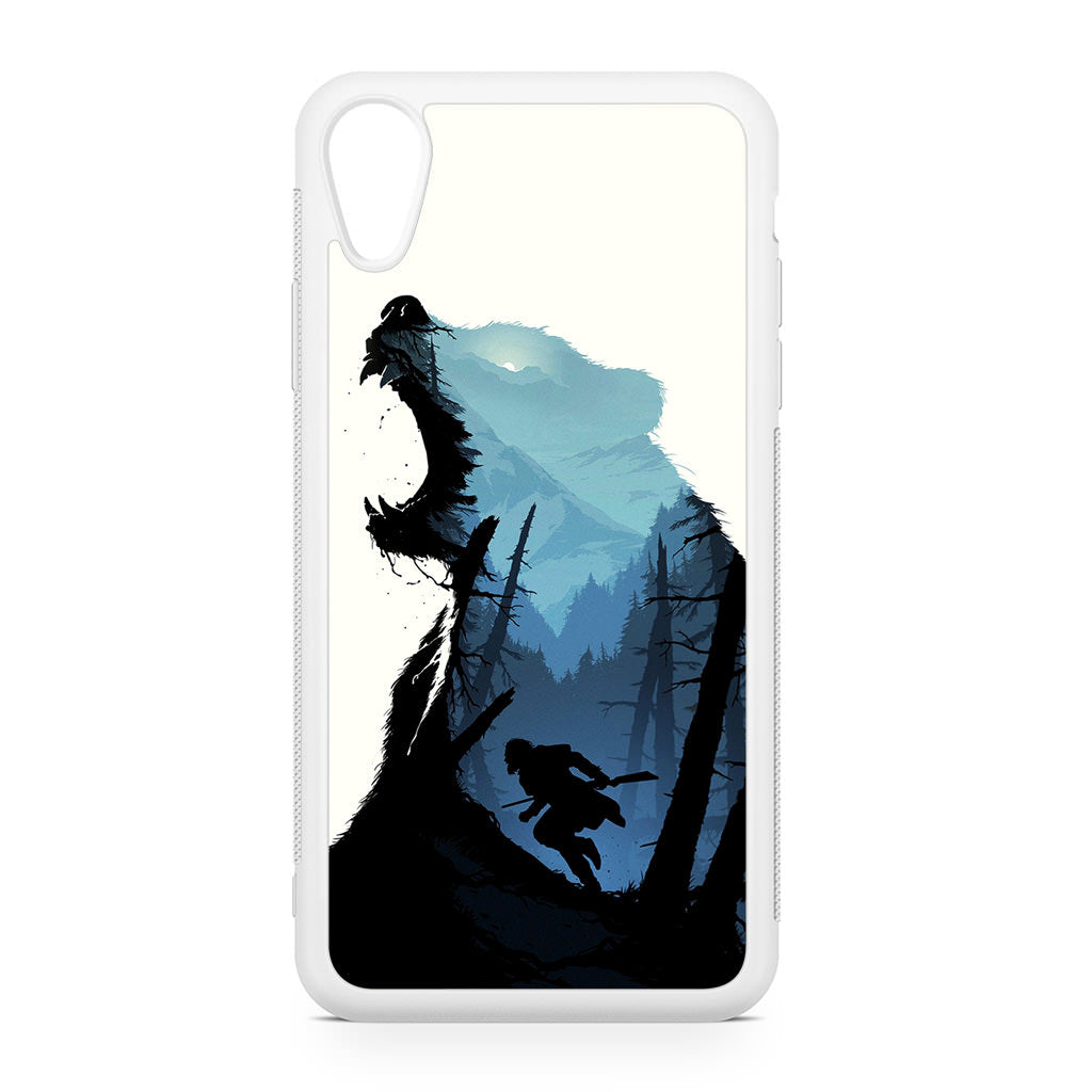 Bear Hunter Art iPhone XR Case