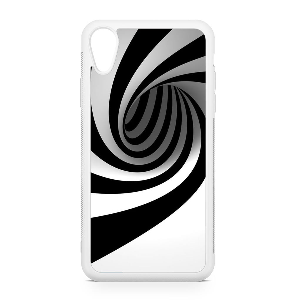 Black and White Twist iPhone XR Case