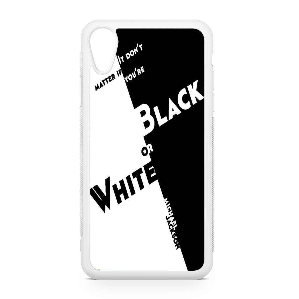 Black Or White Michael Jackson iPhone XR Case