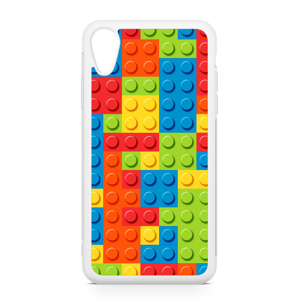 Blocks Rainbow Pattern iPhone XR Case