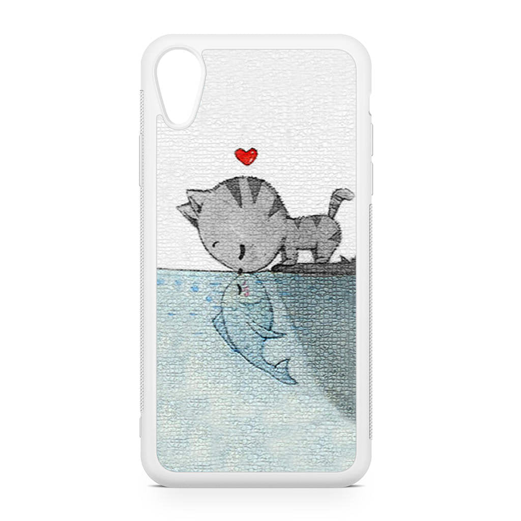 Cat Fish Kisses iPhone XR Case